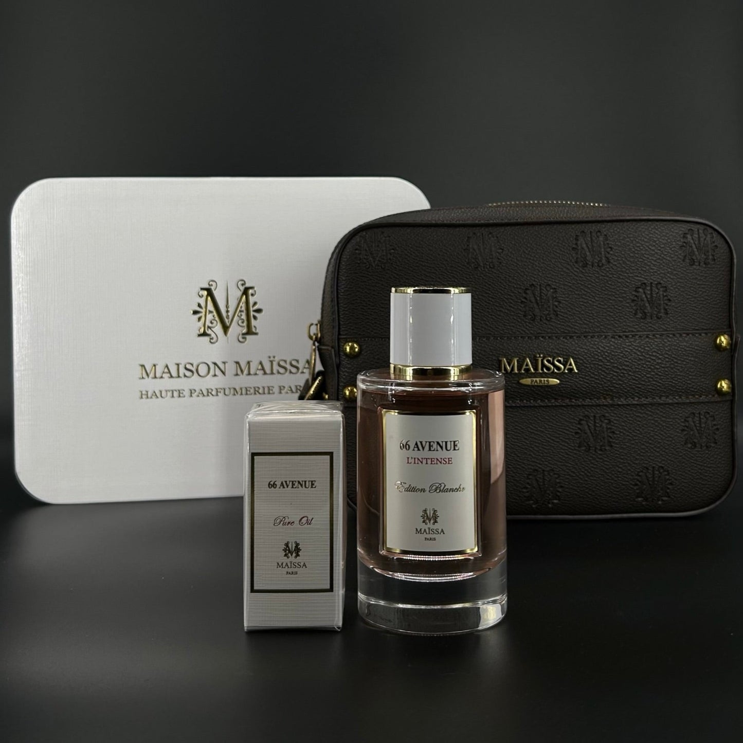 Maison Maissa 66 Avenue SET 100ml EDP+15ml Pure Oil+ Tasche