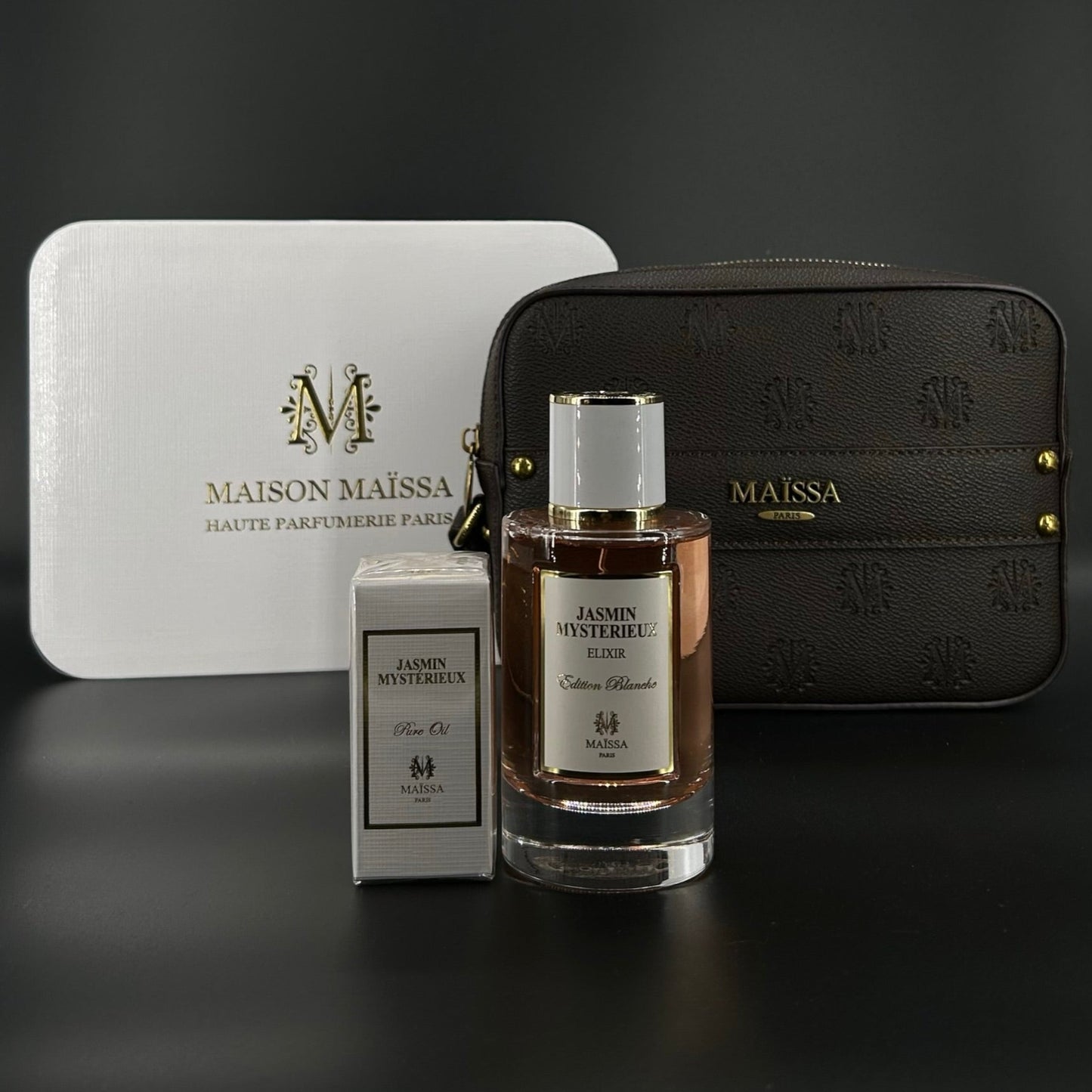 Maison Maissa Jasmin Mysterieux SET 100ml EDP+15ml Pure Oil+ Tasche