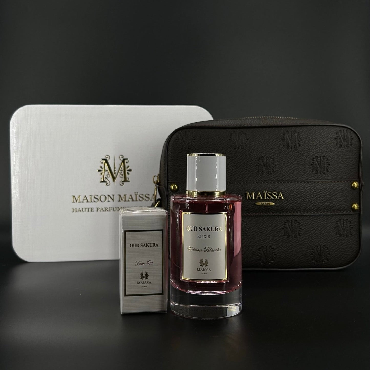 Maissa Oud Sakura SET 100ml EDP+15ml Pure Oil+ Tasche