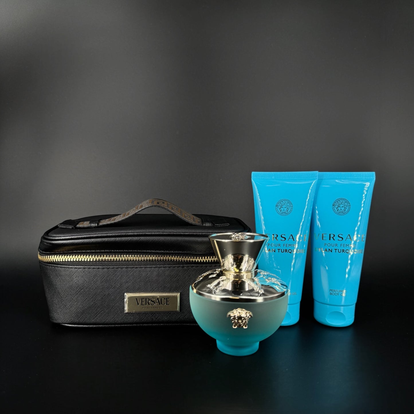 Versace Dylan Blue Turquoise SET 100ml EDT + SG + BL + Tasche