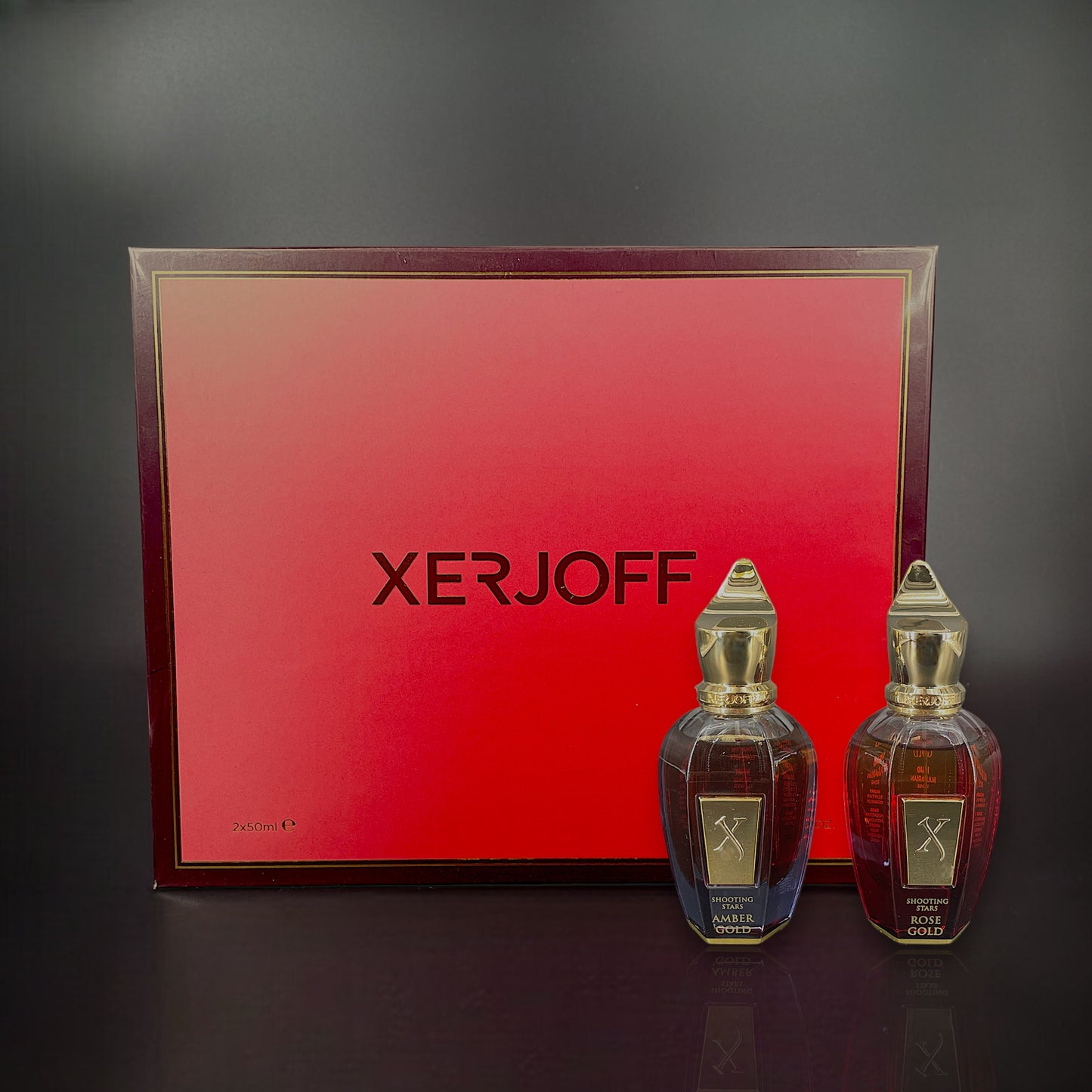 Xerjoff Amber Gold 50ml +Rose Gold 50ml EDP Shooting Stars