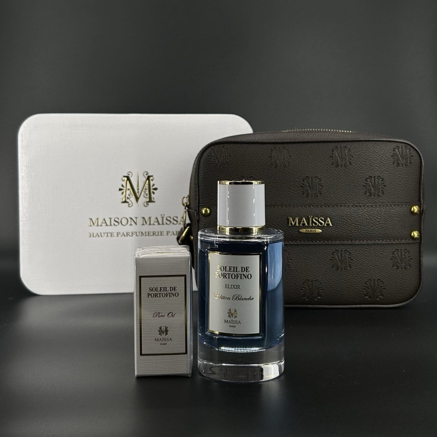 Maissa Soleil de Portofino SET 100ml EDP + 15ml Pure Oil + Tasche