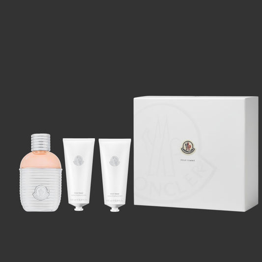 Moncler Pour Femme SET 100ml EDP + 100ml Duschgel + 100ml Bodylotion