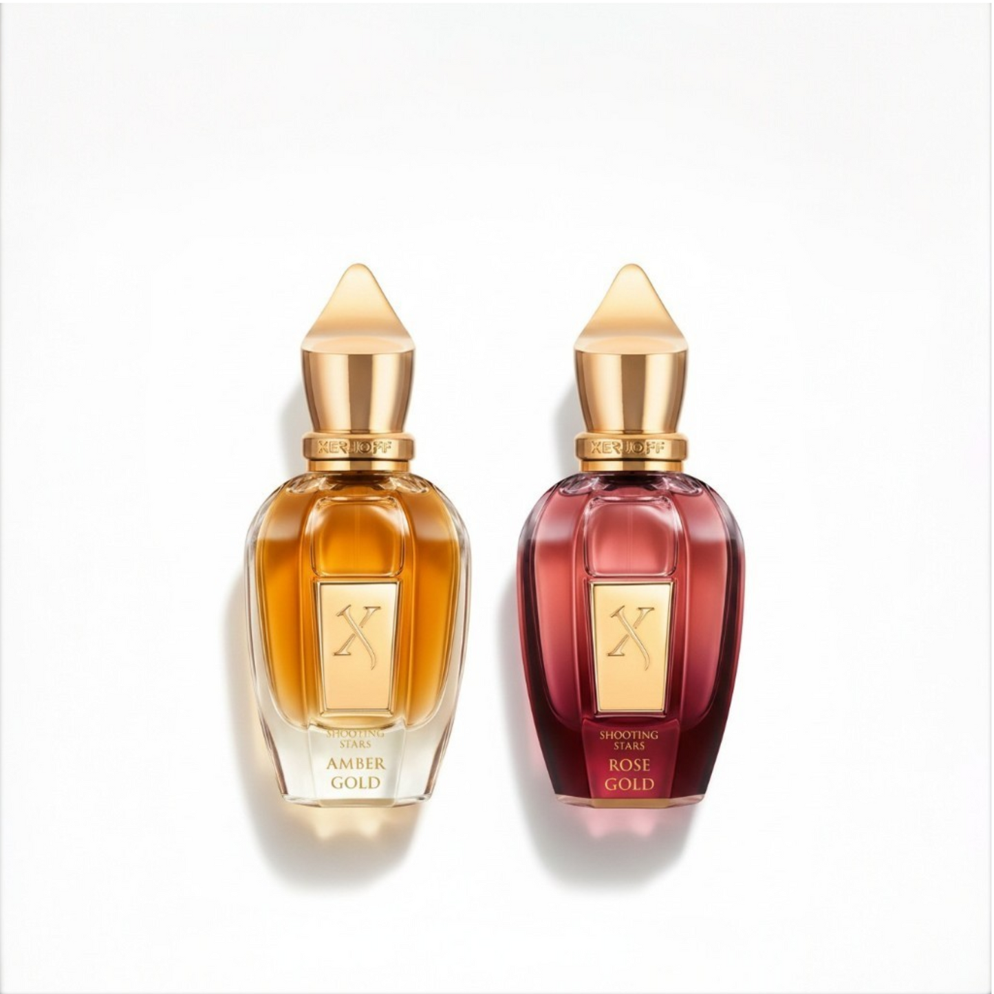 Xerjoff Amber Gold 50ml +Rose Gold 50ml EDP Shooting Stars