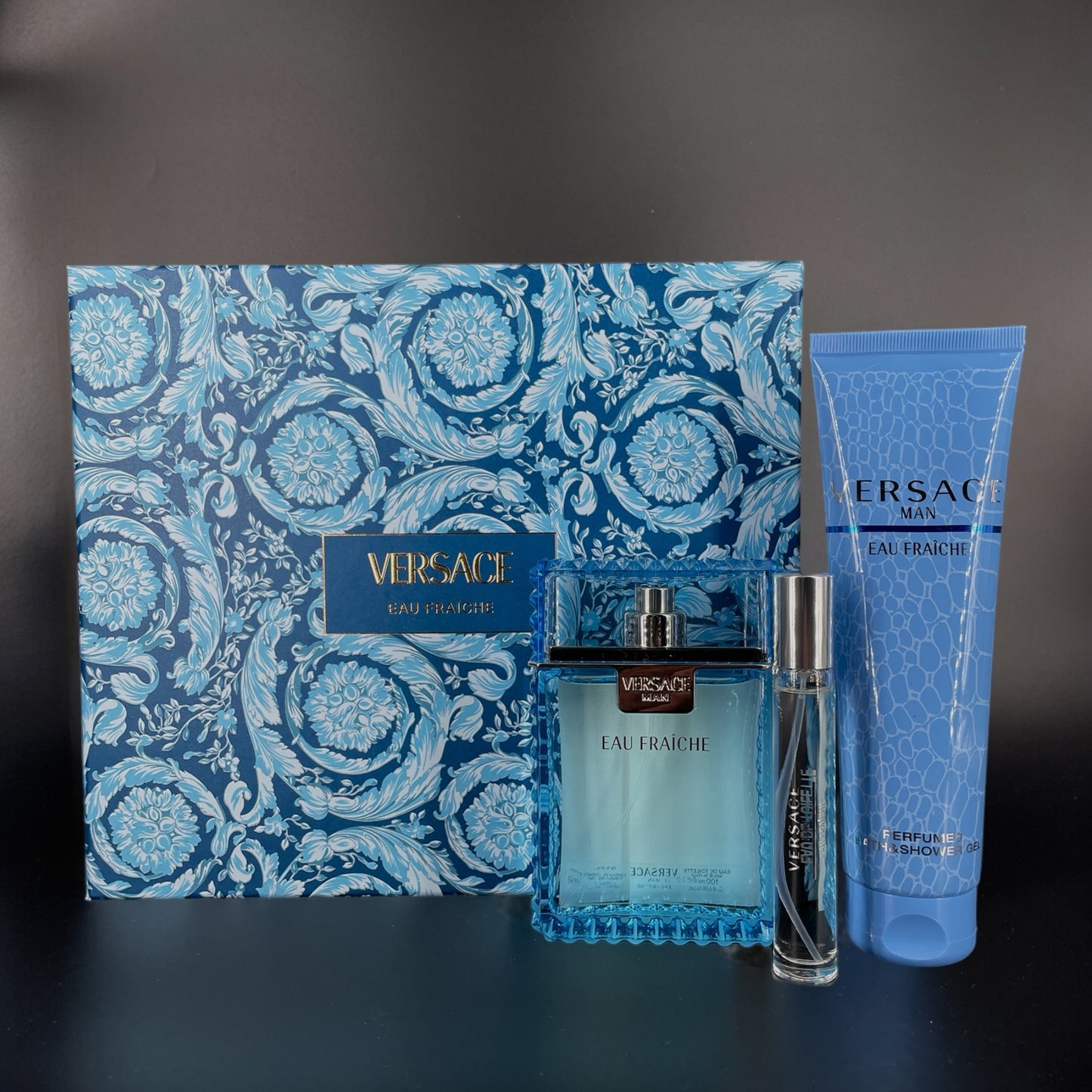 Versace Man Eau Fraîche SET 100ml EDT + 5ml+SG