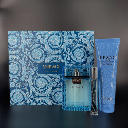 Versace Man Eau Fraîche SET 100ml EDT + 5ml+SG