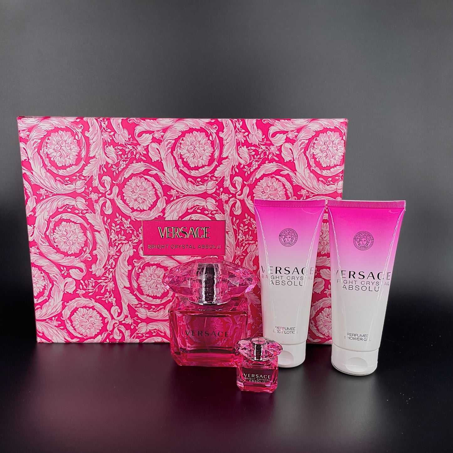 Versace Bright Crystal Absolu SET 90ml+5ml EDP + SG+BL